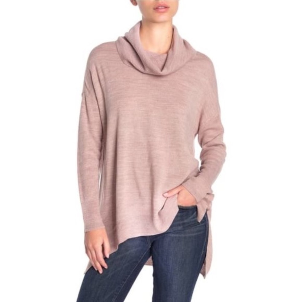 SUSINA Cowl Neck Long Sleeve Sweater